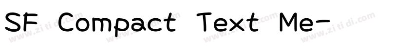 SF Compact Text Me字体转换